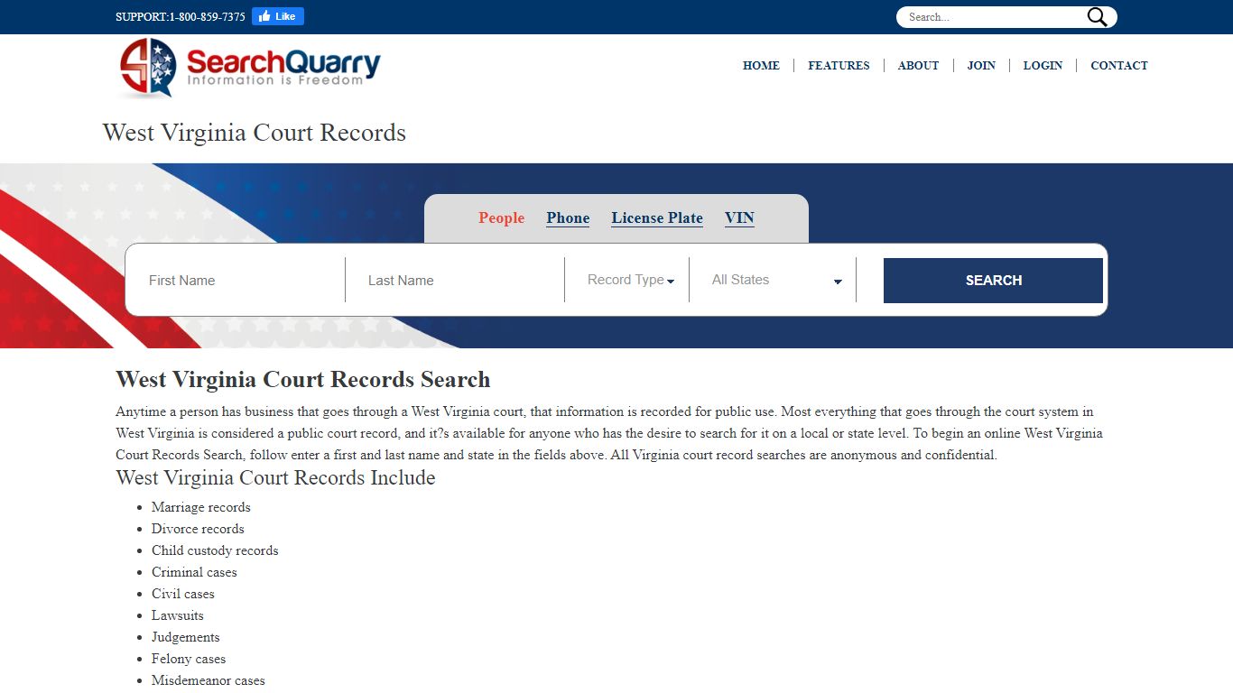 West Virginia Court Records | Enter a Name to View Court Records Online